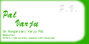 pal varju business card